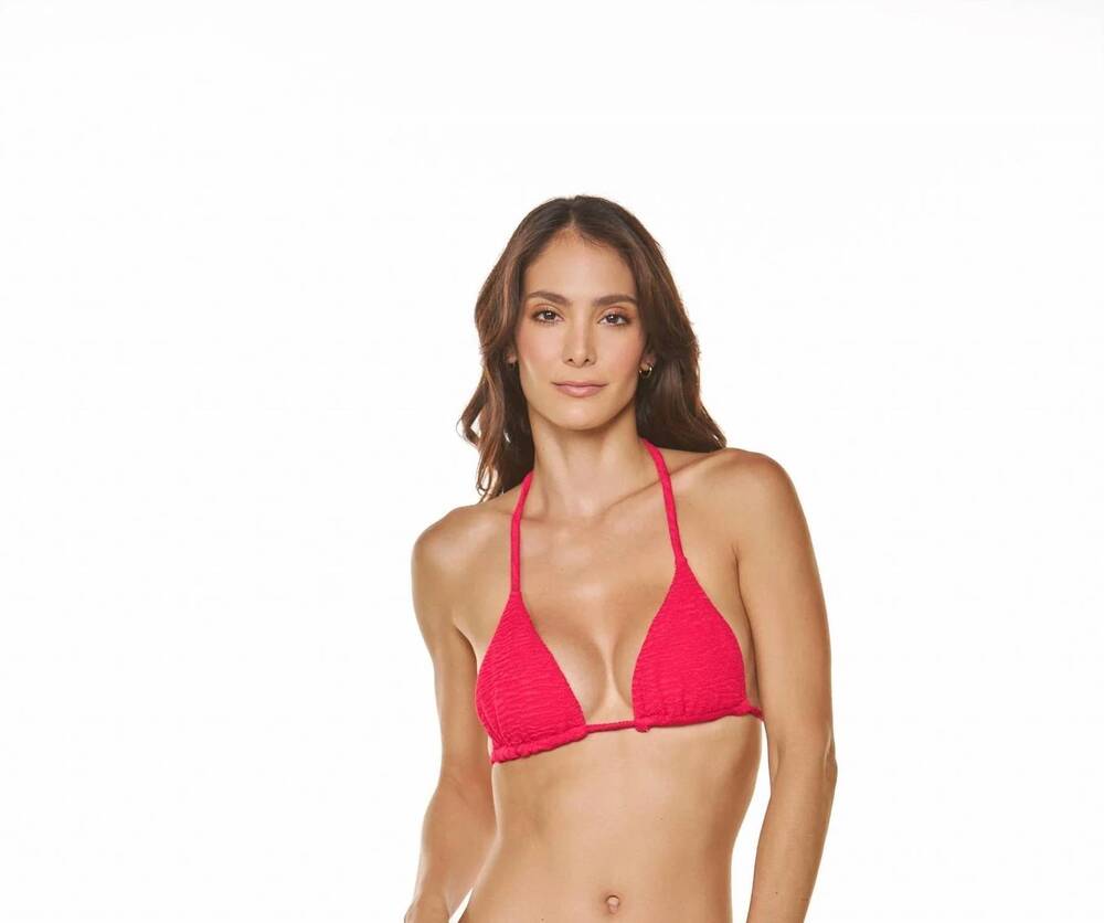 NEW DULZAMARA bahia solano triangle top in red